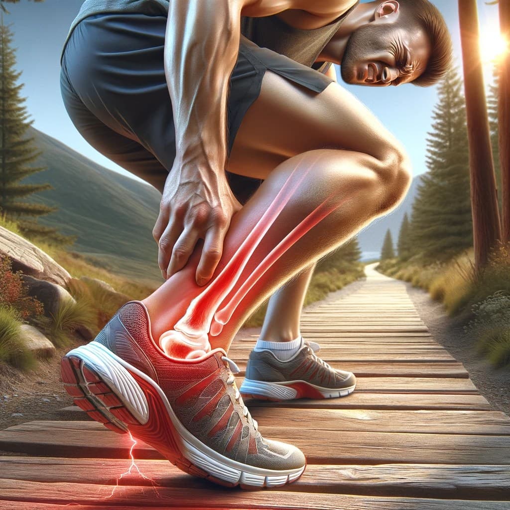 Heel pain from Haglund's deformity